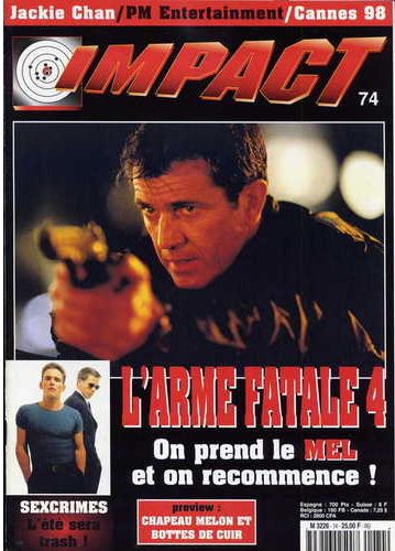 IMPACT (Fr) magazine side cover Issue 74 June 1998