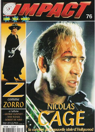 IMPACT (Fr) magazine side cover Issue 76 October 1998