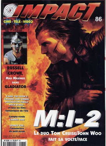 IMPACT (Fr) magazine side cover Issue 86 June 2000