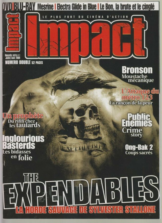 IMPACT (Fr) magazine side cover Issue 7 July/August 2009