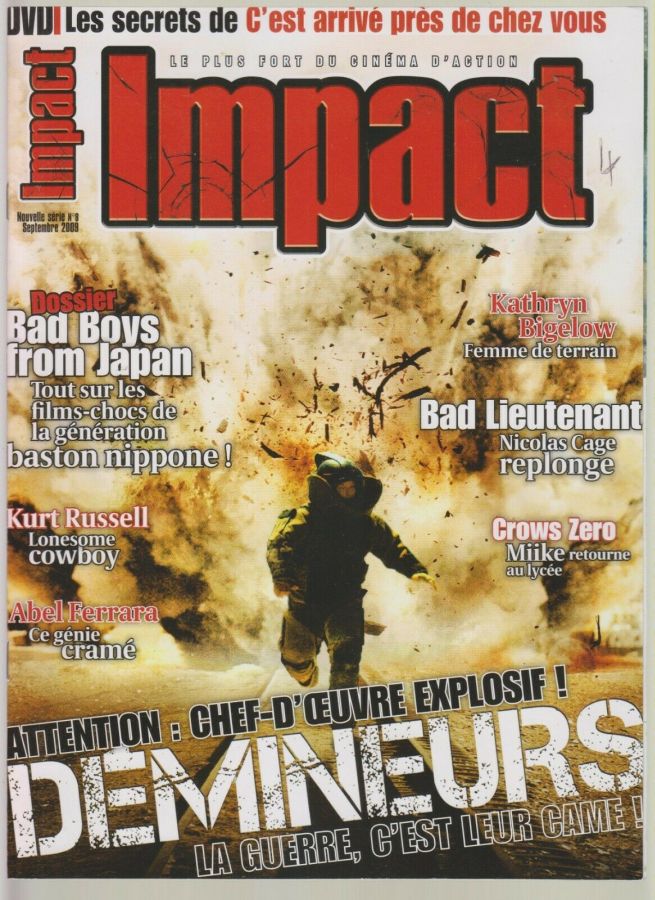 IMPACT (Fr) magazine side cover Issue 8 September 2009