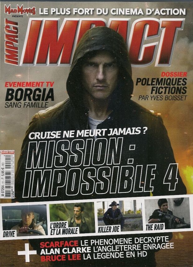 IMPACT (Fr) magazine side cover Issue 11 October/November/December 2011