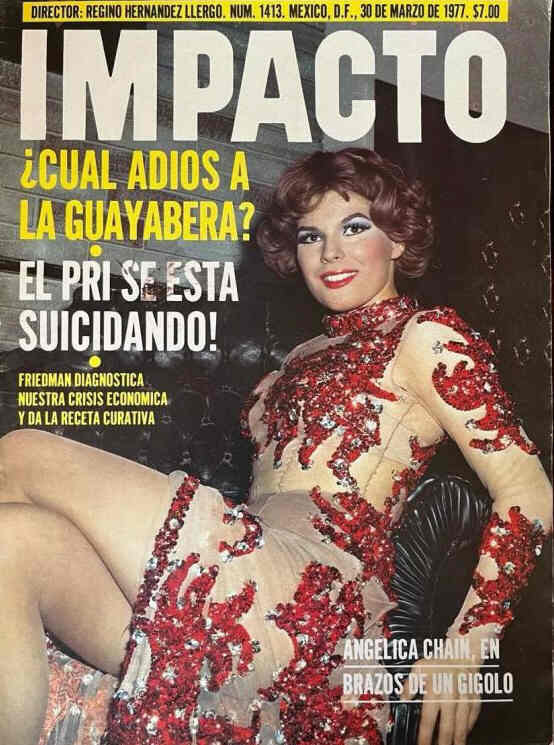 IMPACTO magazine side cover Issue 1413 30 March 1977