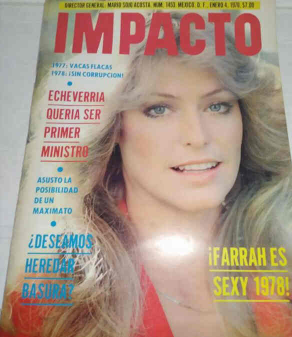 IMPACTO magazine side cover Issue 1453 4 January 1978