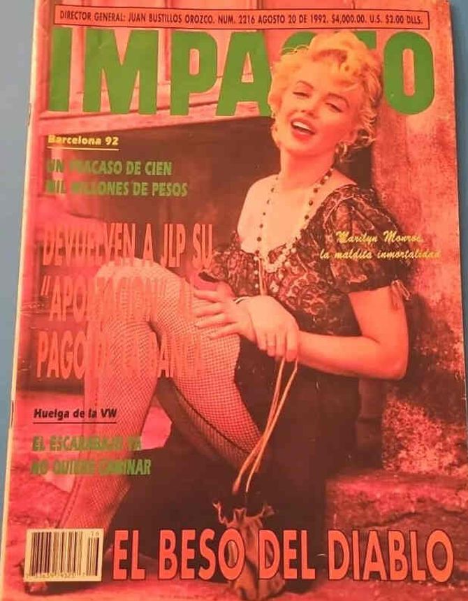 IMPACTO magazine side cover Issue 2216 20 August 1992