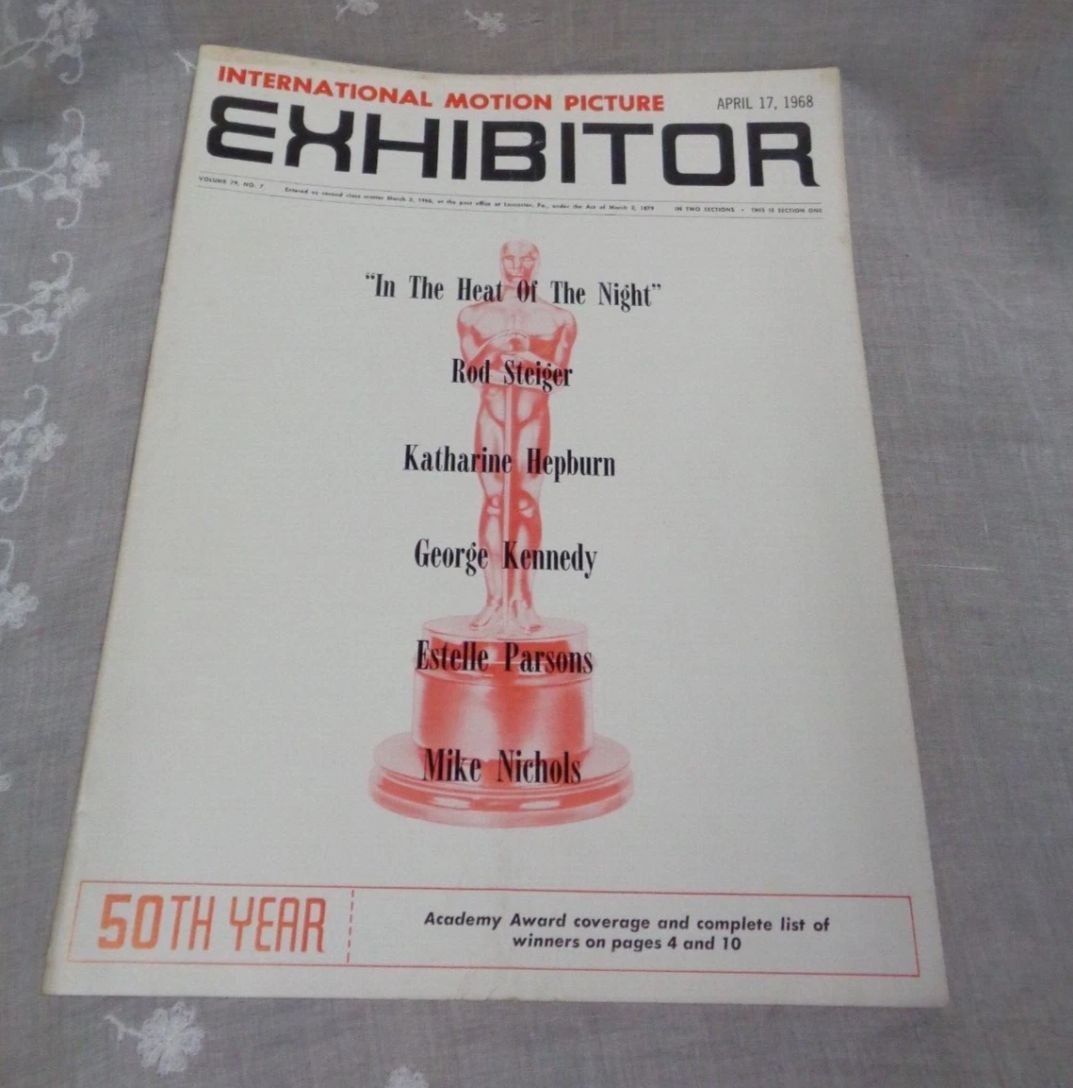 INTERNATIONAL MOTION PICTURE EXHIBITOR magazine side cover 17 April 1968