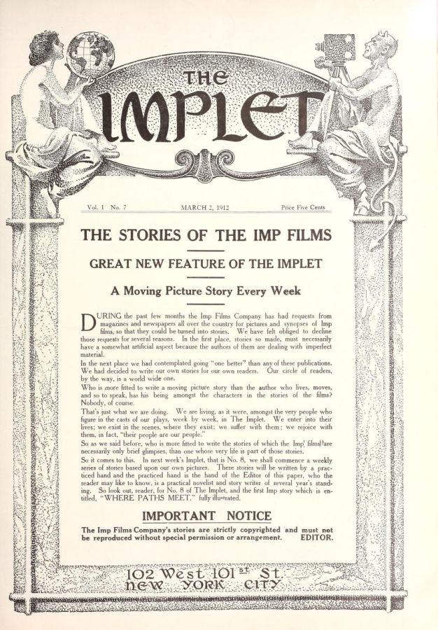 IMPLET magazine side cover Issue 7 2 March 1912