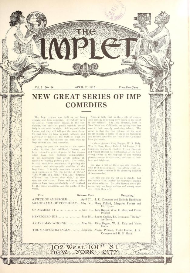 IMPLET magazine side cover Issue 14 20 April 1912