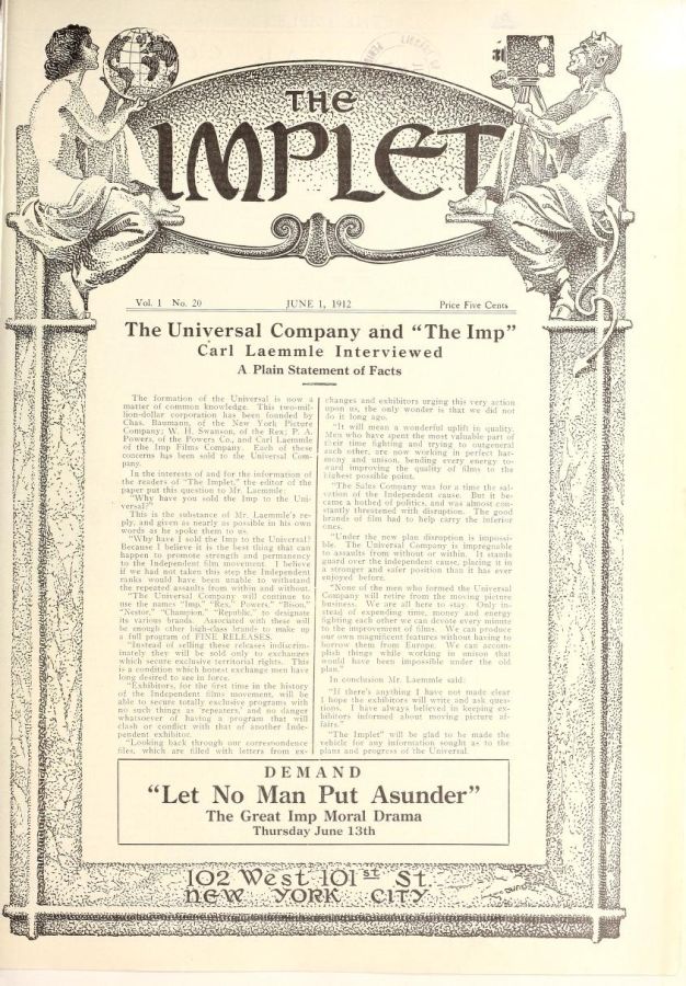 IMPLET magazine side cover Issue 20 1 June 1912