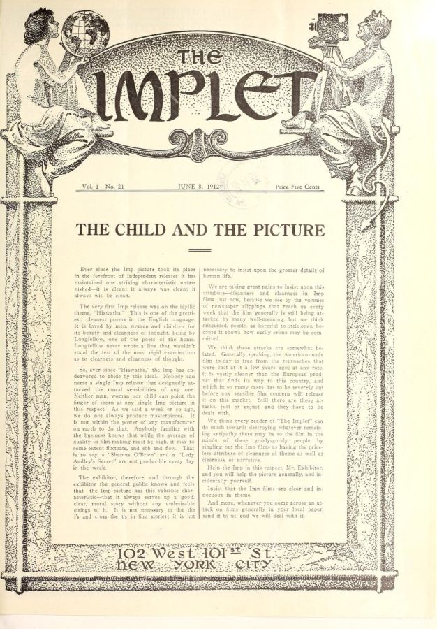 IMPLET magazine side cover Issue 21 8 June 1912