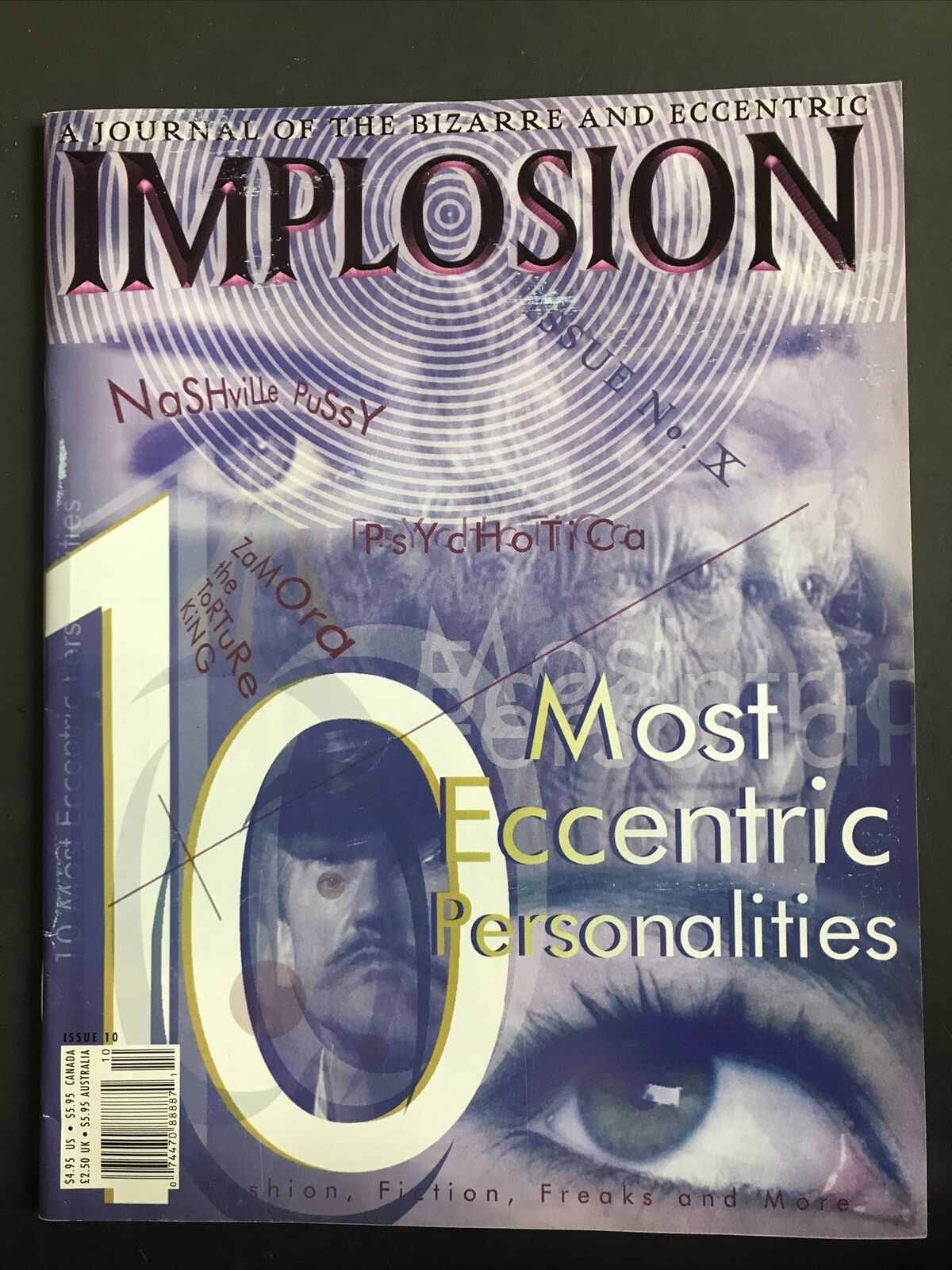 IMPLOSION magazine side cover Issue 10  1999