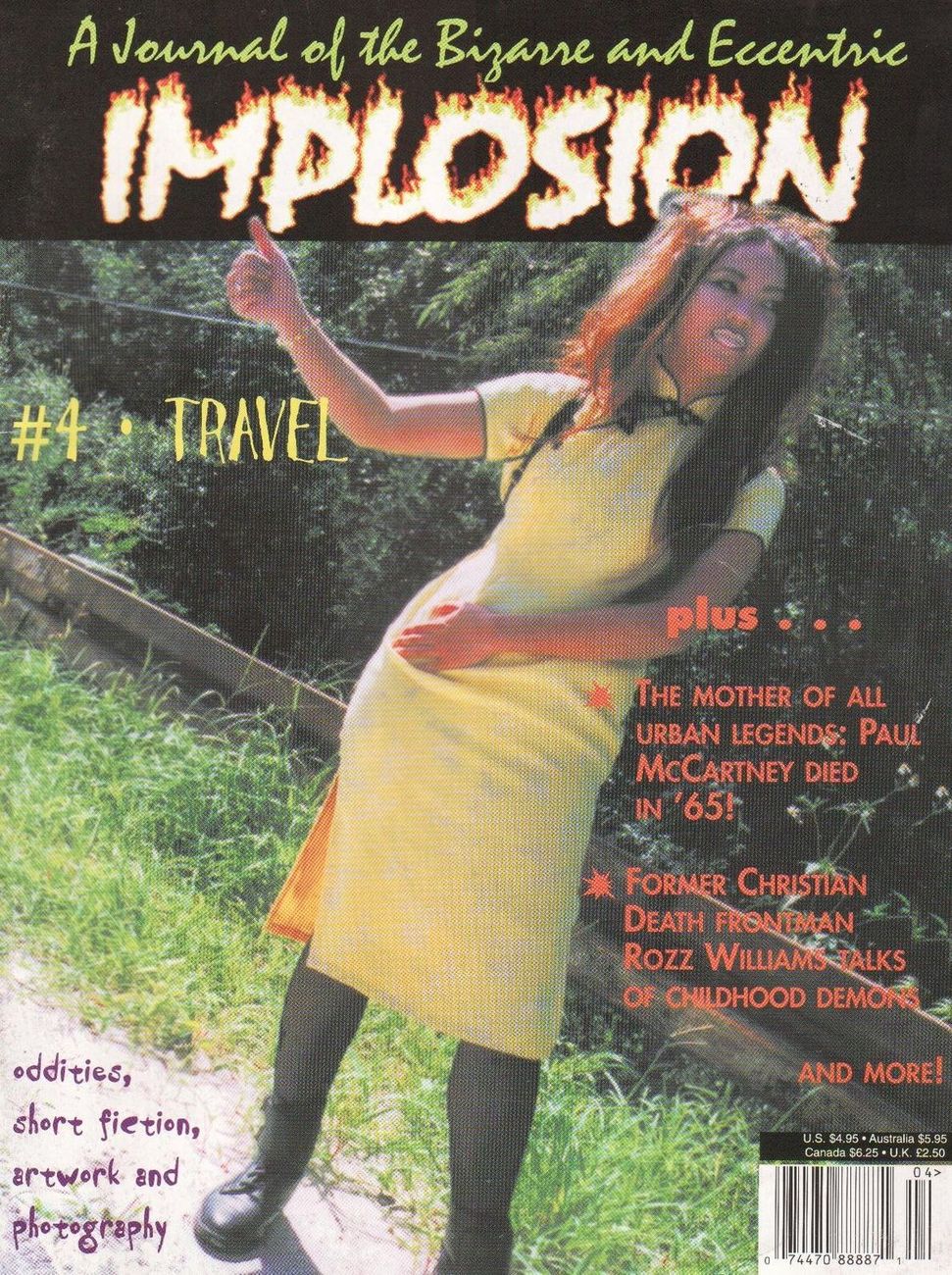 IMPLOSION magazine side cover Issue 4   1996