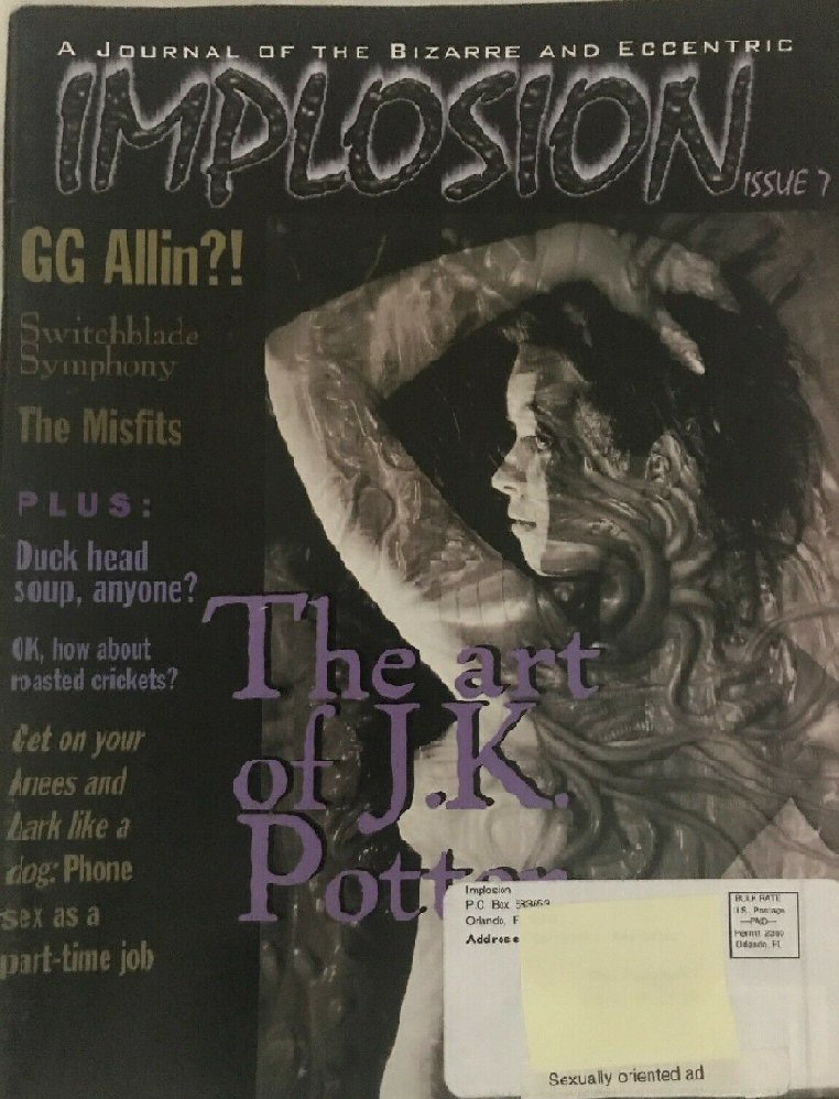 IMPLOSION magazine side cover Issue 7   1996