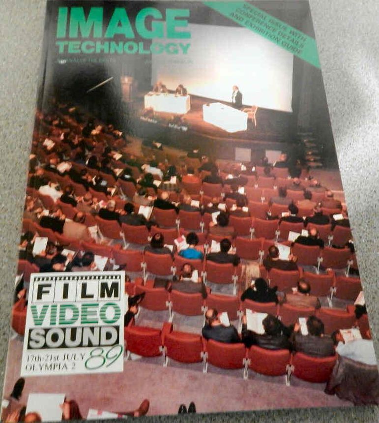 IMAGE TECHNOLOGY magazine side cover  July 1989