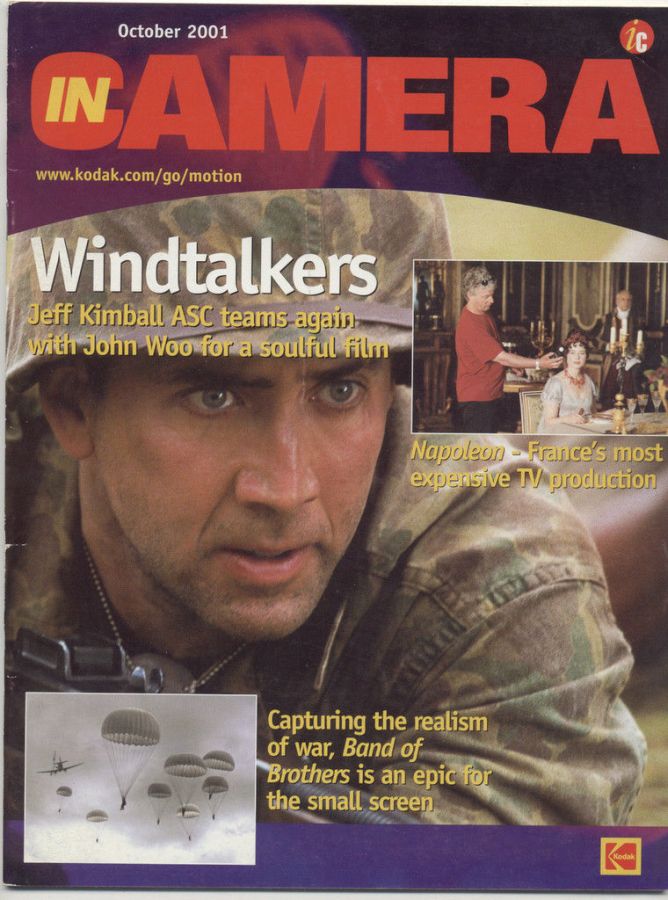 IN CAMERA magazine side cover October 2001