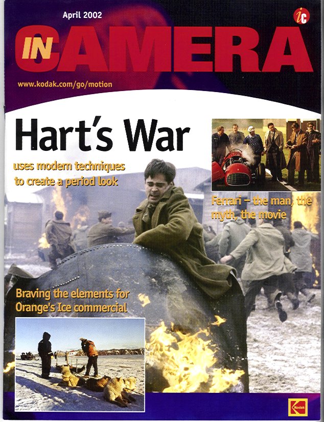 IN CAMERA magazine side cover April 2002
