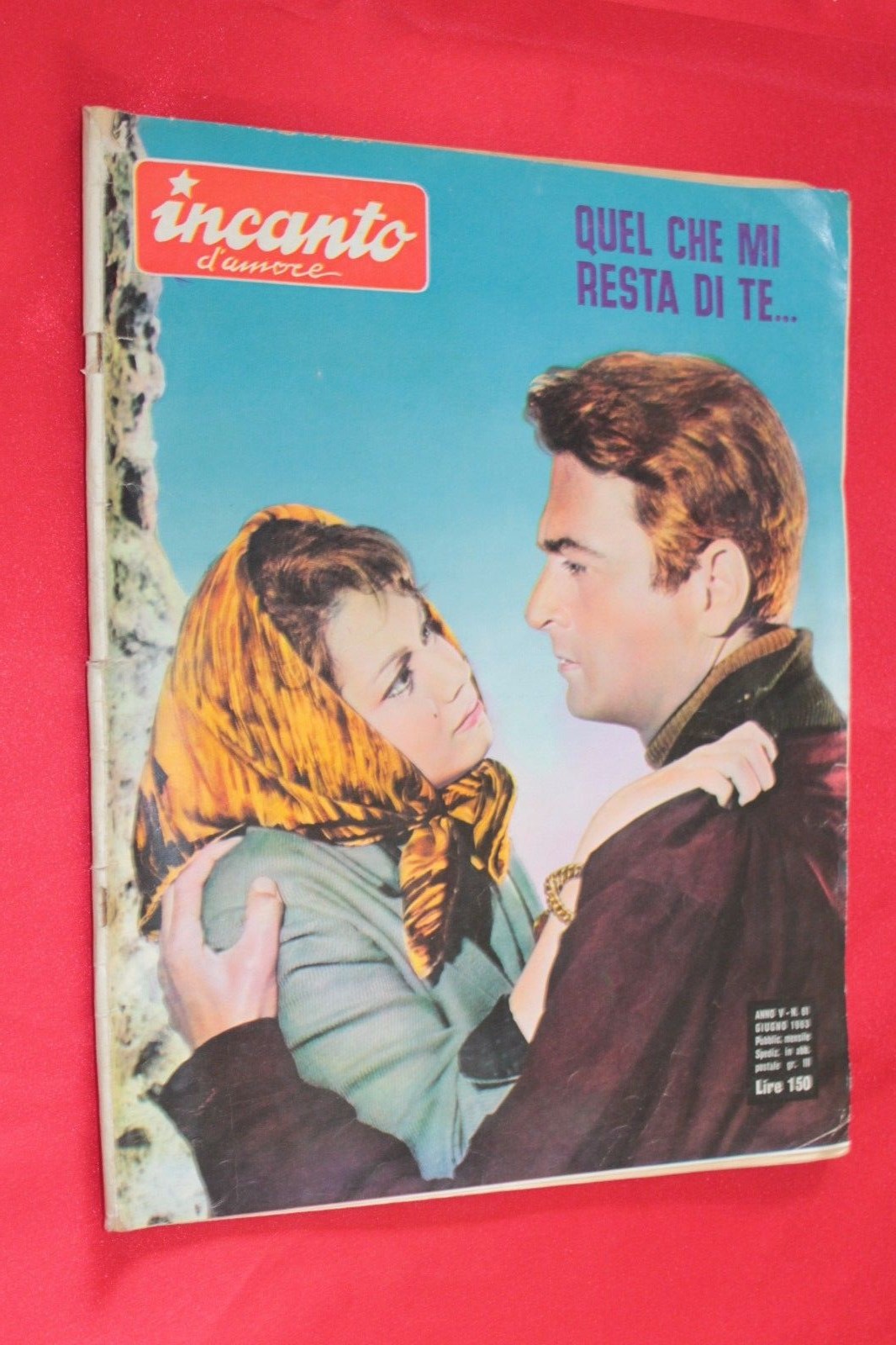 INCANTO D AMORE magazine side cover Issue 61  June 1963