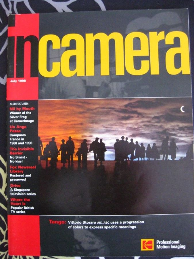 IN CAMERA magazine side cover  July 1998