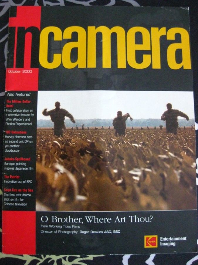 IN CAMERA magazine side cover  October 2000