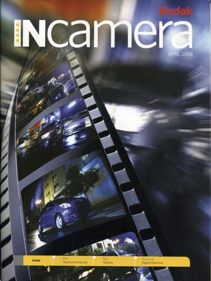 IN CAMERA magazine side cover  April 2008