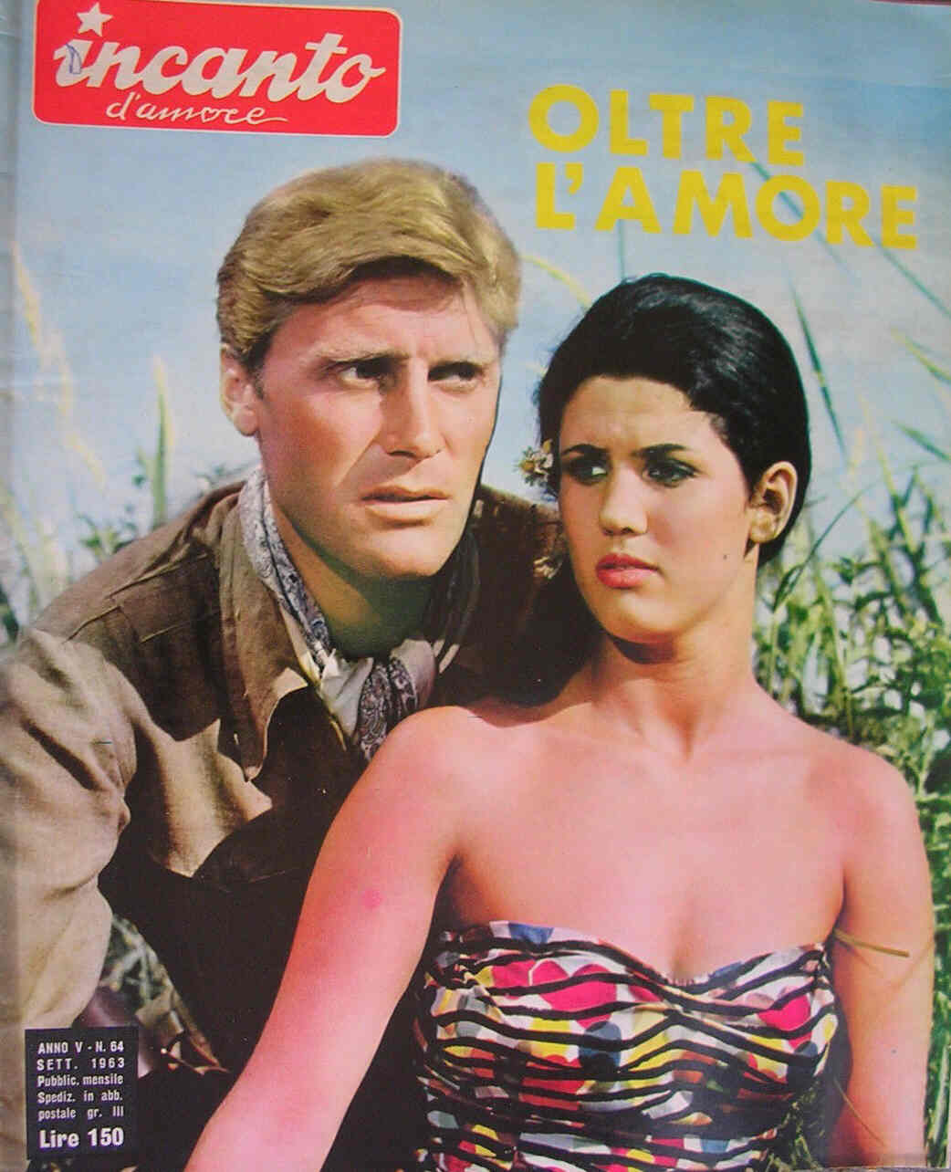 INCANTO D AMORE magazine side cover Issue 64 September 1963