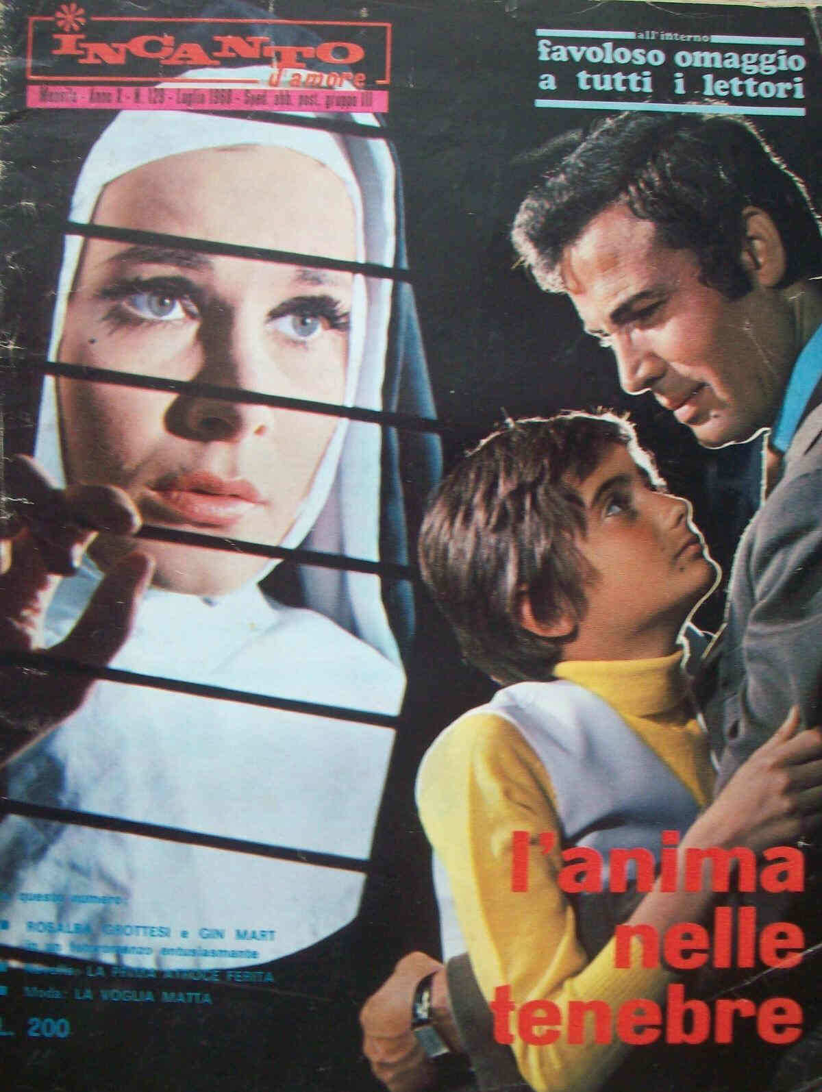 INCANTO D AMORE magazine side cover Issue 129 July 1968