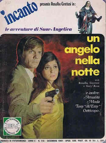INCANTO D AMORE magazine side cover Issue 145 December 1969