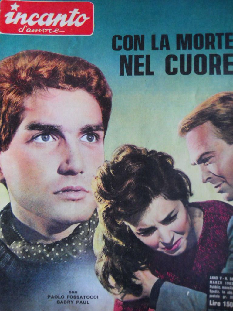 INCANTO D AMORE magazine side cover Issue 58 March 1963