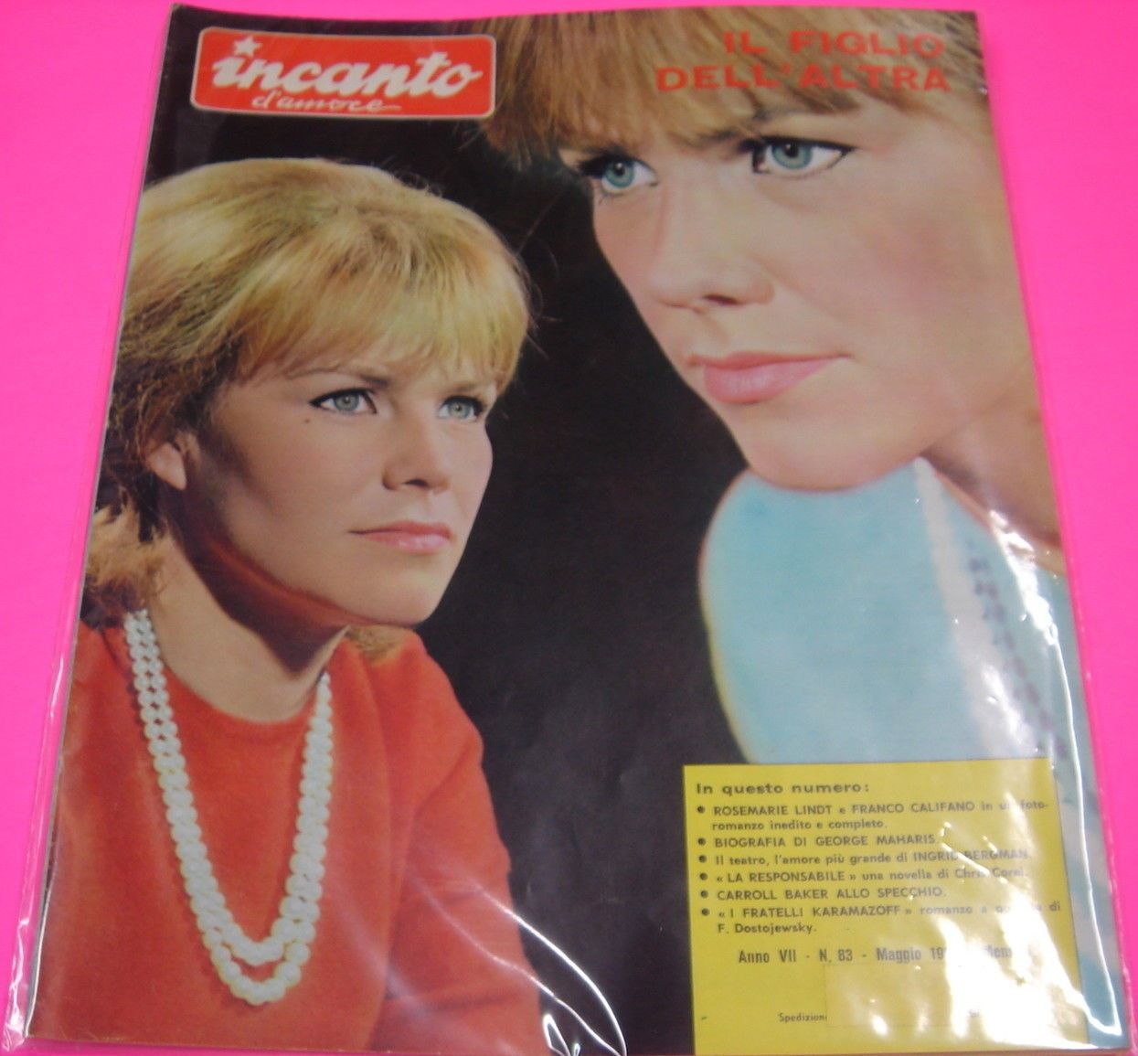INCANTO D AMORE magazine side cover Issue 83 May 1965
