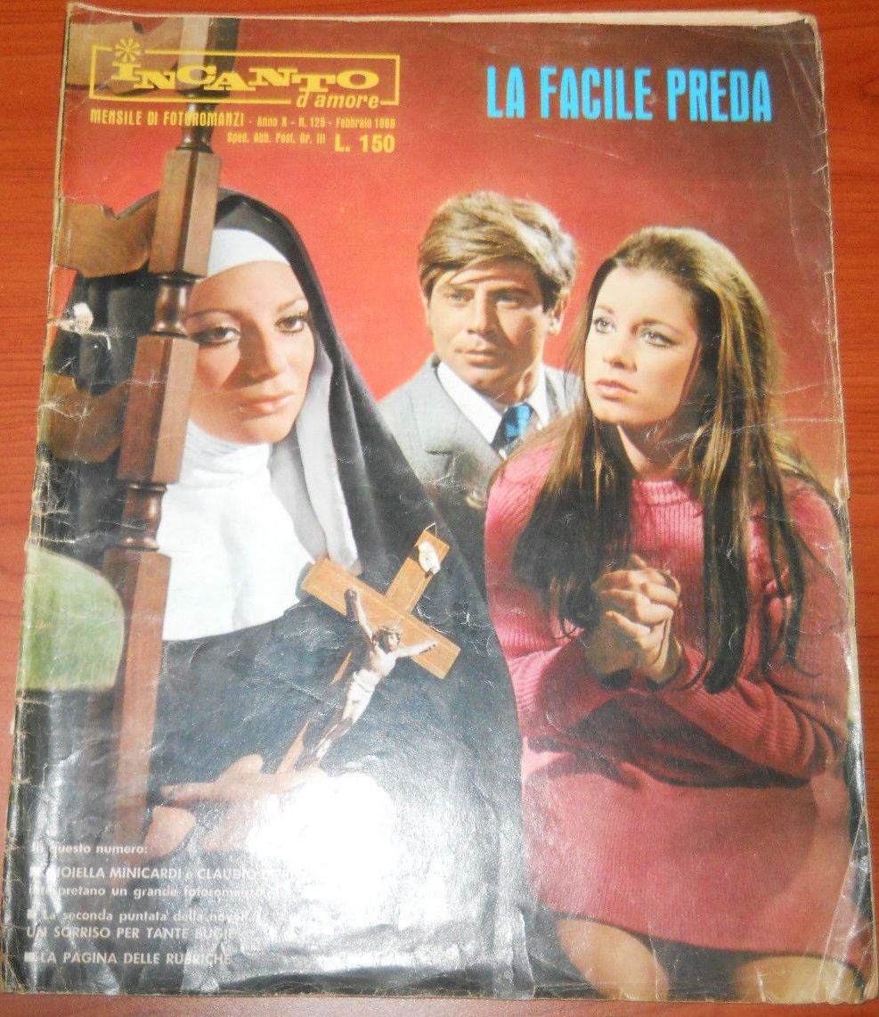 INCANTO D AMORE magazine side cover Issue 125 February 1968