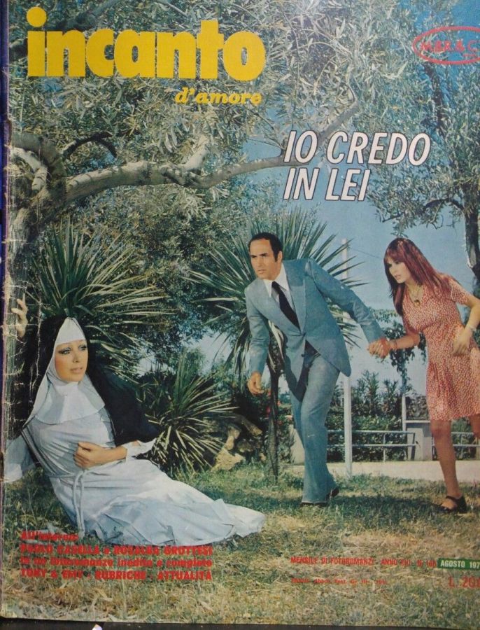 INCANTO D AMORE magazine side cover Issue 165  August 1972