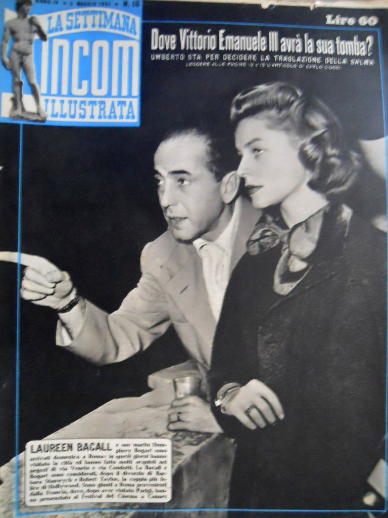 SETTIMANA INCOM magazine side cover 5 May 1951