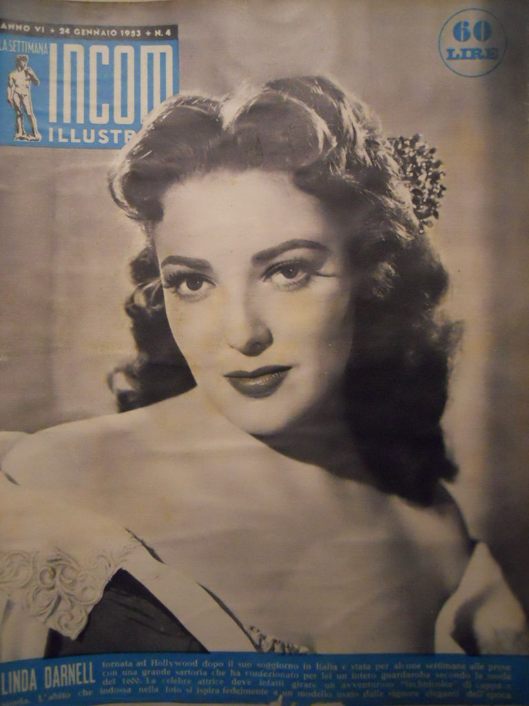SETTIMANA INCOM magazine side cover 24 January 1953