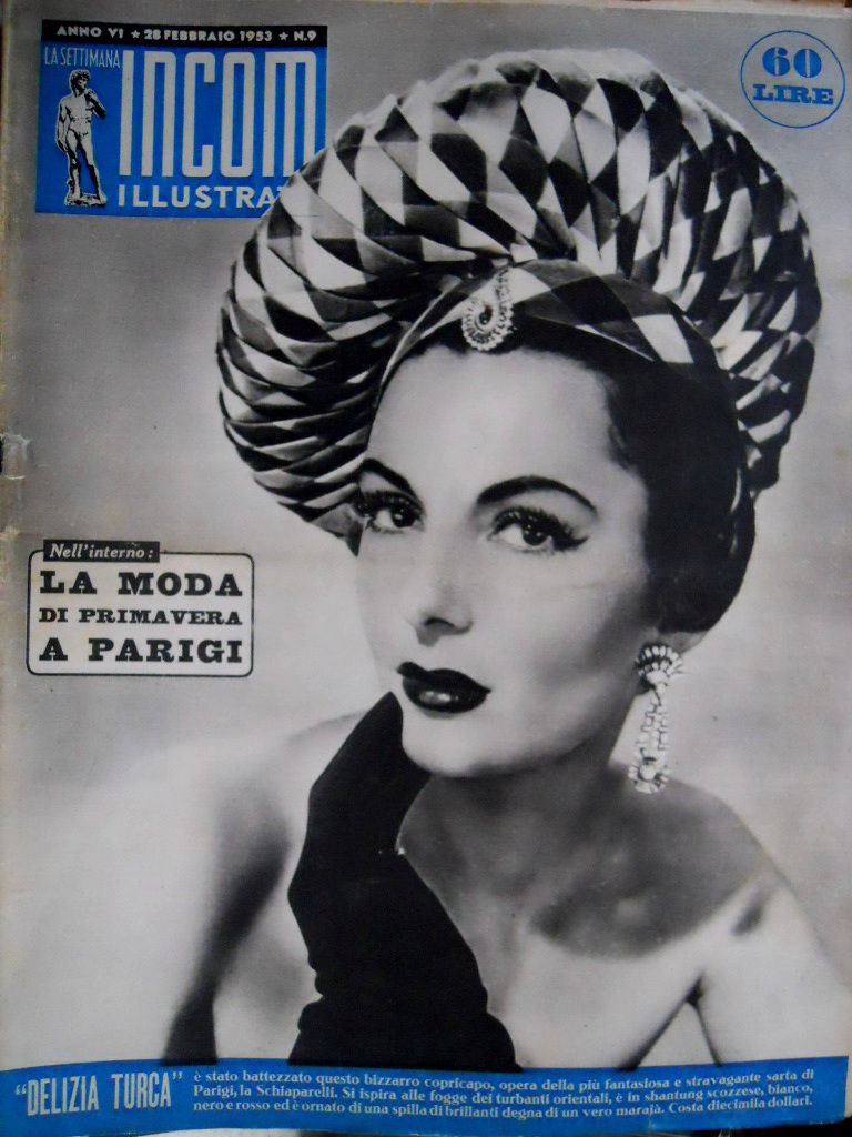 SETTIMANA INCOM magazine side cover 28 February 1953