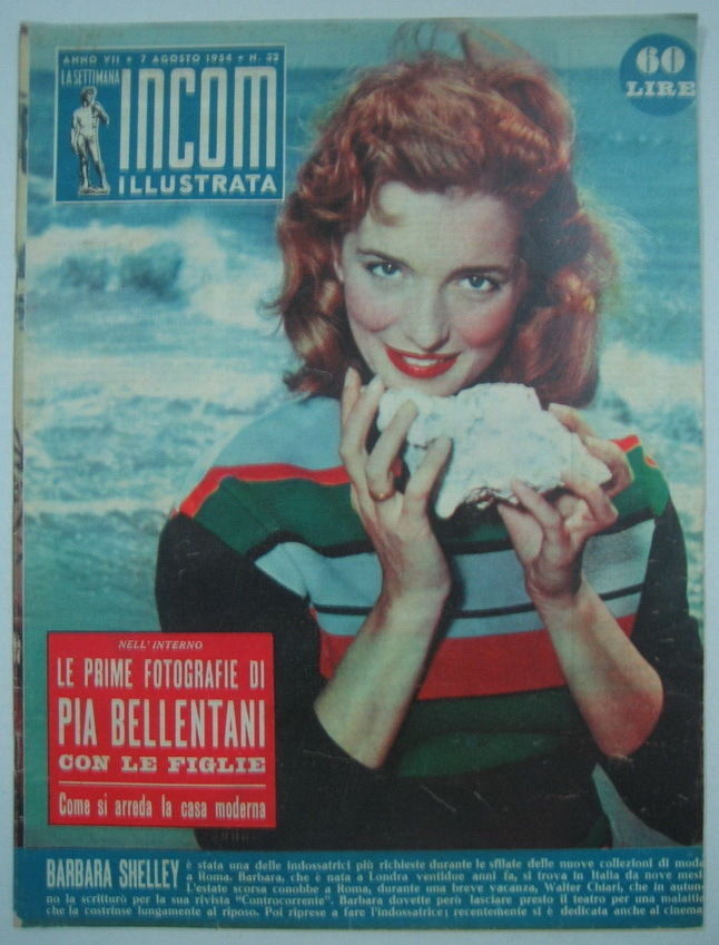 SETTIMANA INCOM magazine side cover 7 August 1954