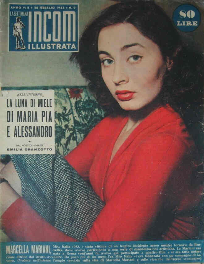 SETTIMANA INCOM magazine side cover 26 February 1955