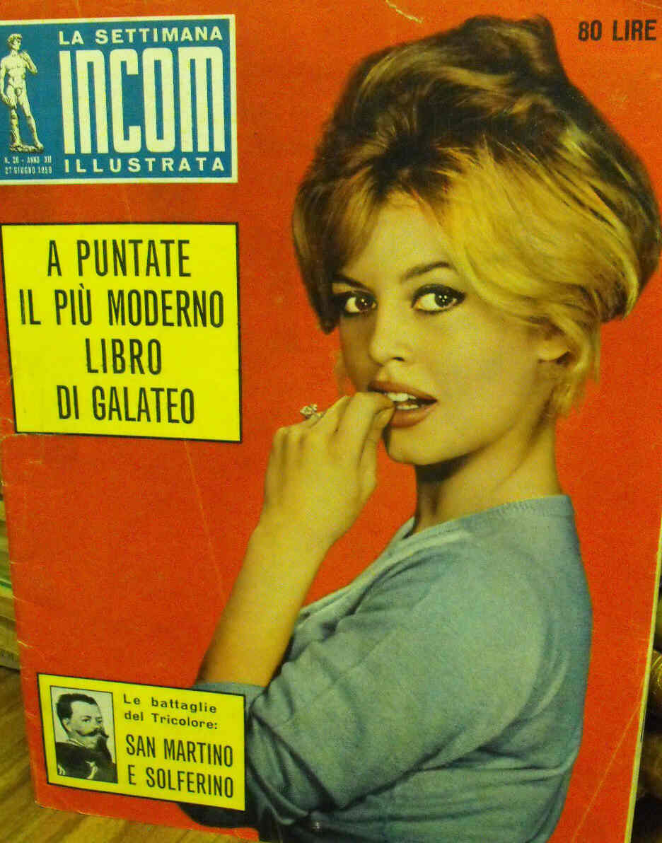 SETTIMANA INCOM magazine side cover 27 June 1959