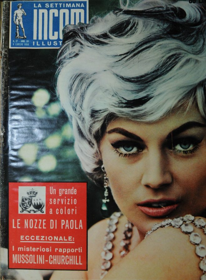 SETTIMANA INCOM magazine side cover 4 July 1959