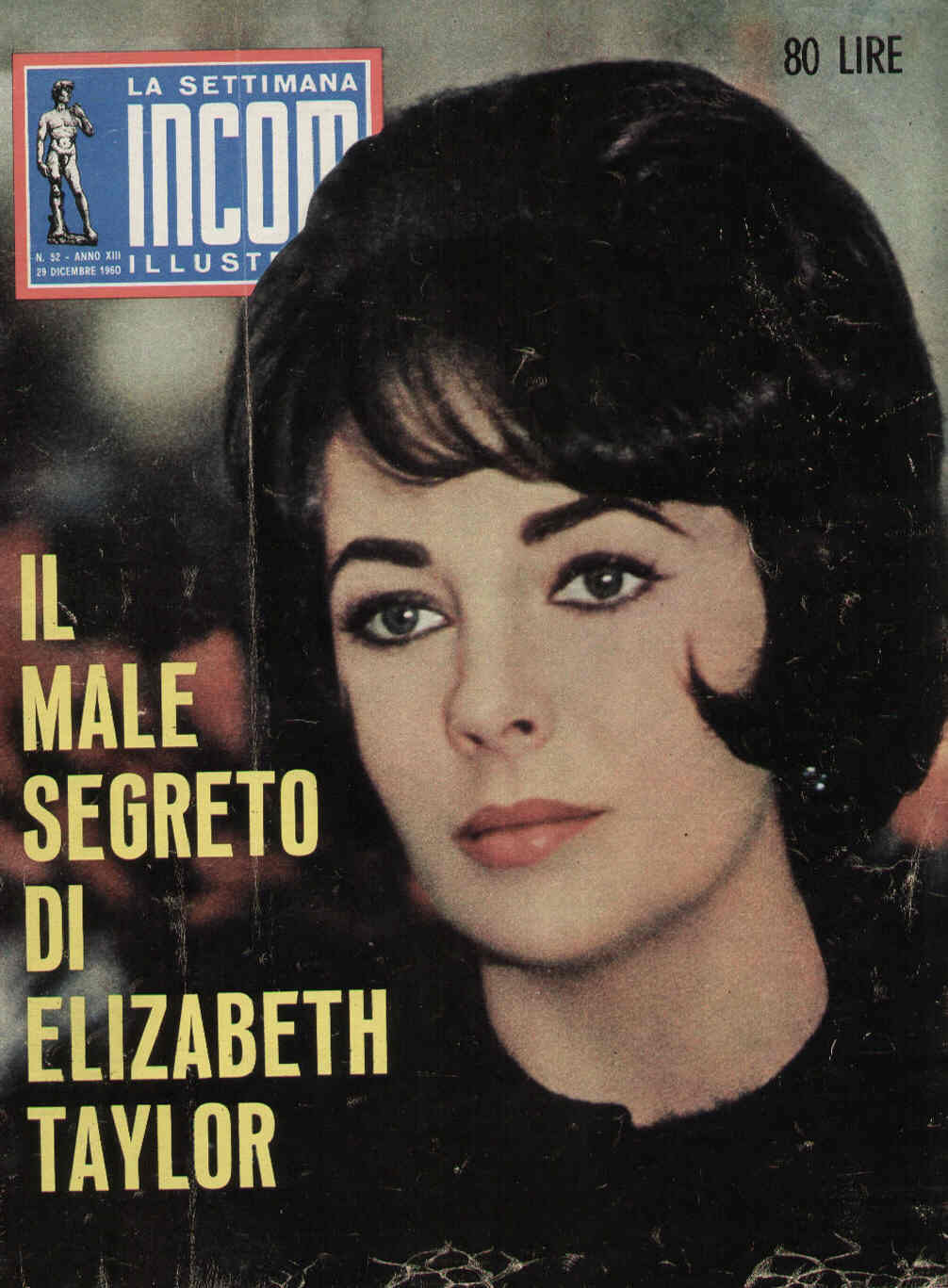 SETTIMANA INCOM magazine side cover 29 December 1960