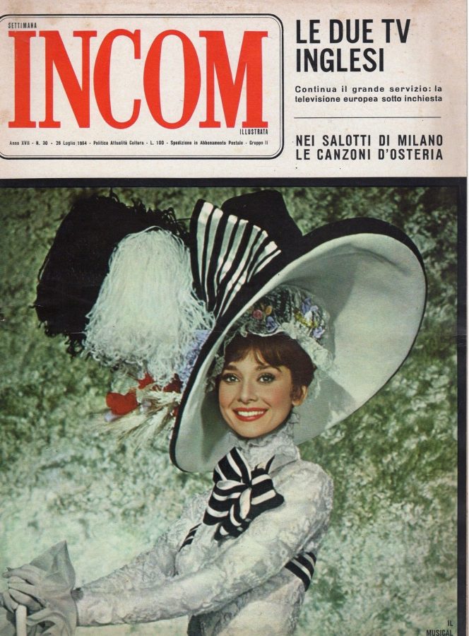 SETTIMANA INCOM magazine side cover 26 July 1964