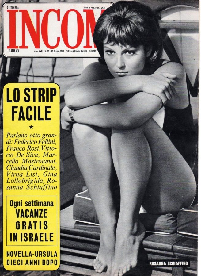 SETTIMANA INCOM magazine side cover 20 June 1965