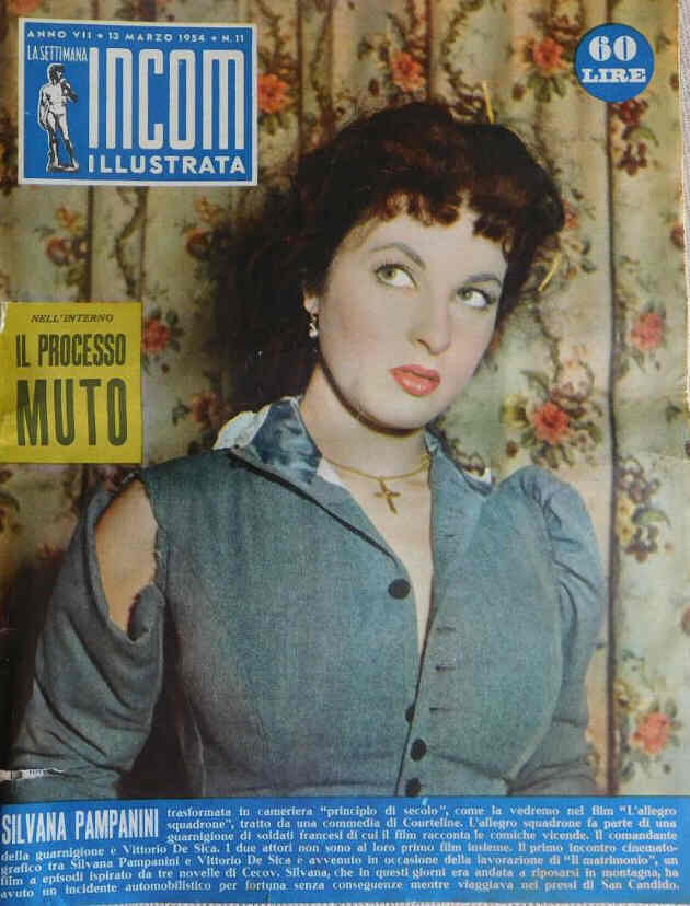 SETTIMANA INCOM magazine side cover Issue 11 13 March 1954