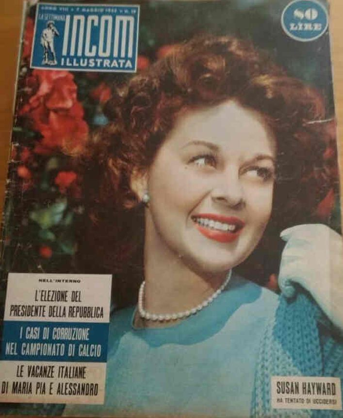 SETTIMANA INCOM magazine side cover Issue 19 7 May 1955