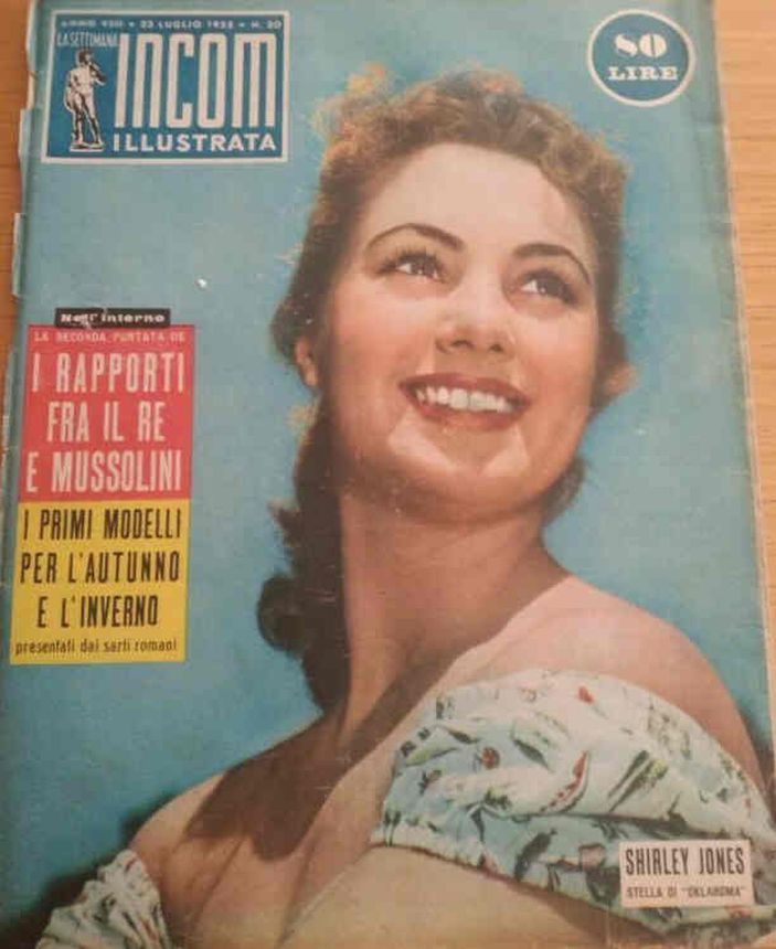 SETTIMANA INCOM magazine side cover Issue 30 23 July 1955