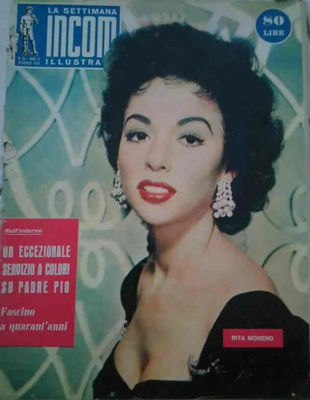 SETTIMANA INCOM magazine side cover Issue 20 17 May 1956