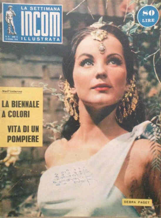 SETTIMANA INCOM magazine side cover Issue 25 23 June 1956