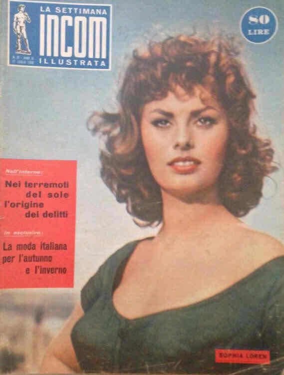 SETTIMANA INCOM magazine side cover Issue 29 21 July 1956