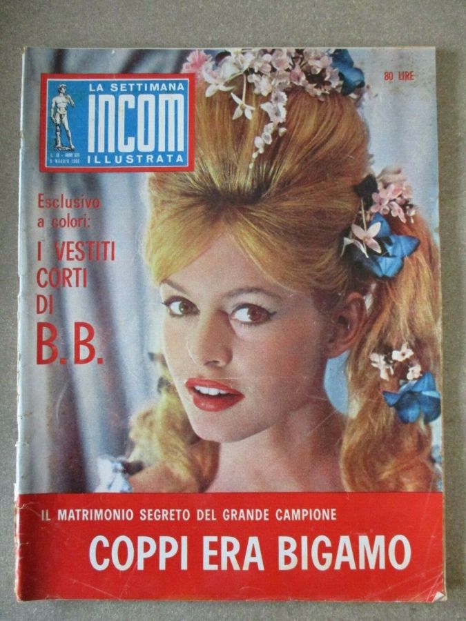 SETTIMANA INCOM magazine side cover Issue 18 5 May 1960
