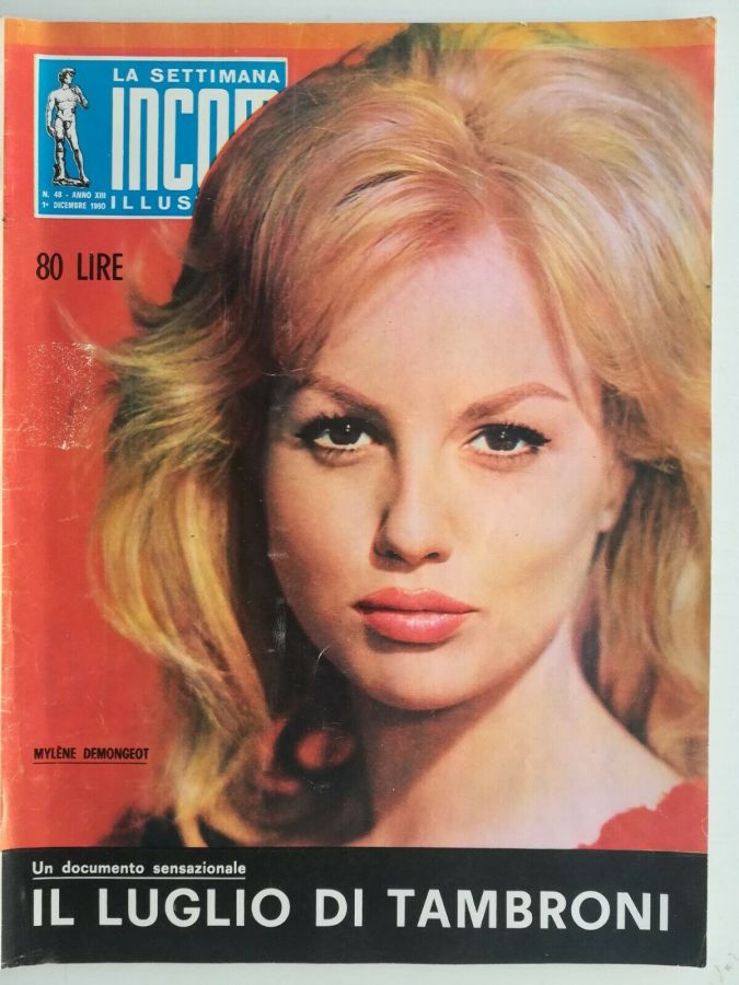 SETTIMANA INCOM magazine side cover Issue 48 1 December 1960