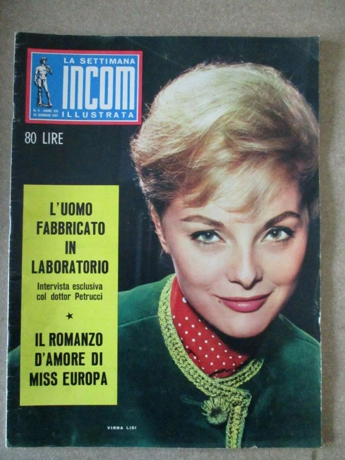 SETTIMANA INCOM magazine side cover Issue 4 26 January 1961